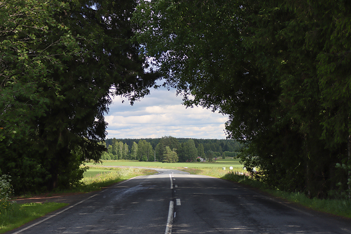 Maantie maaseudulla.