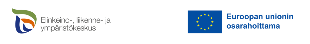 ELY-keskuksen ja Euroopan unionin osarahoittama -logot.